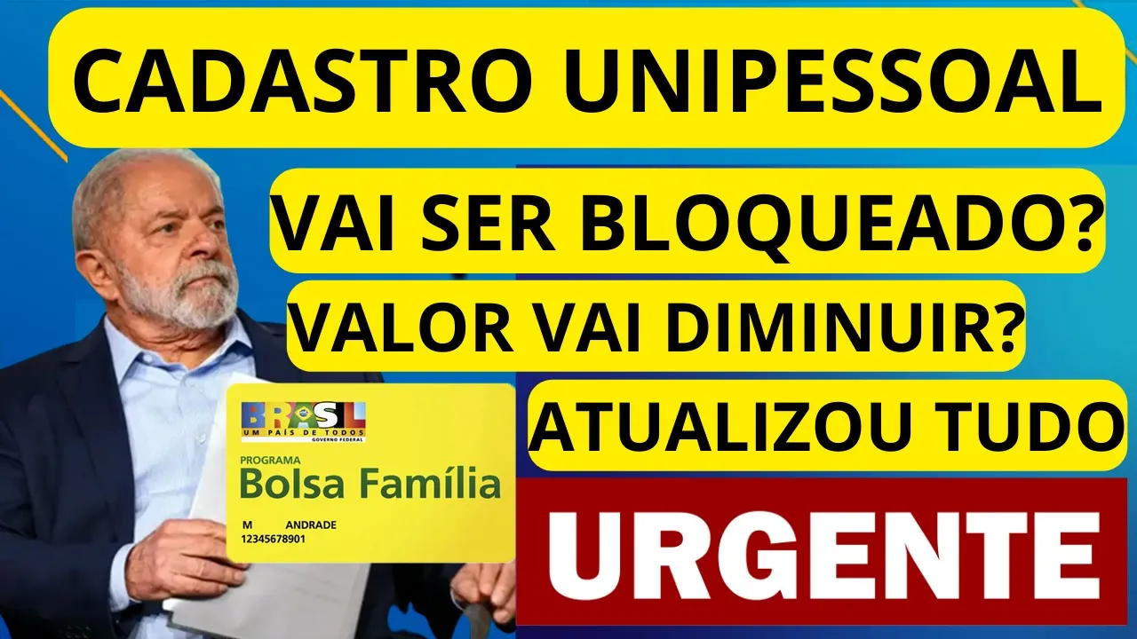 PAGAMENTO BOLSA FAMÍLIA BLOQUEADO UNIPESSOAL - GOVERNO VAI DIMINUIR O VALOR DE QUEM MORA SOZINHO?