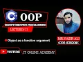 11 Object as a function arguments in C OOP tutorials