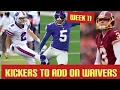 Top Kickers To Add On The Waiver Wire Week 11 Fantasy Football