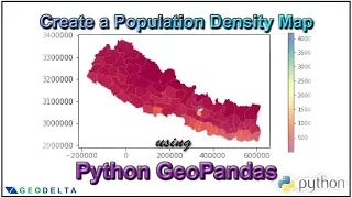 Python Geopandas Tutorial How to Develop a Population Density Map using Open Data Part 2