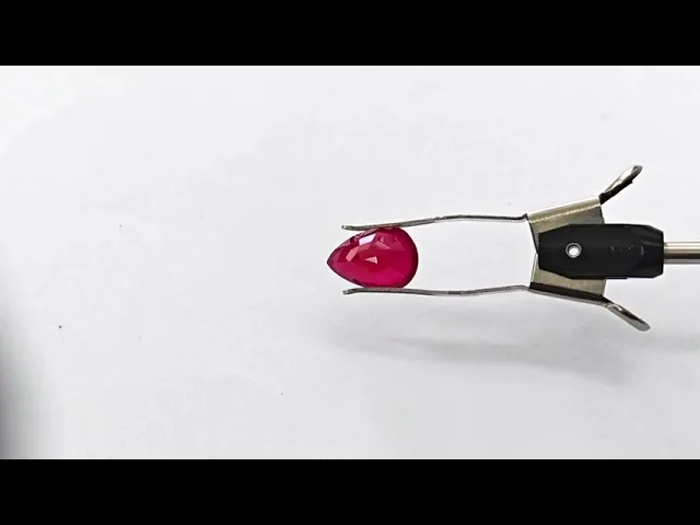 Pear Ruby 5.02 ct.