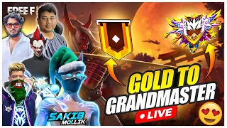 ROAD TO GRAND MASTER TOP 1😍Rank Push on Live ✌ Sakib Mollik 😎 Season 43🔥