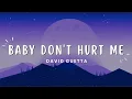 David Guetta - Baby Don't Hurt Me (Lyrics Video)