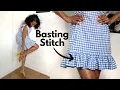 How to Sew Ruffles using a Basting Stitch Beginners Sewing Tutorial