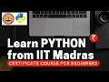 Learn Python from IIT Madras Certificate Course For beginers Paid Course