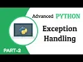 Exception Handling Advanced Python PART-2 Tech Cookie