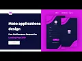 Moto applications design website source code HTML CSS JS Bootstrap Zero Cyber