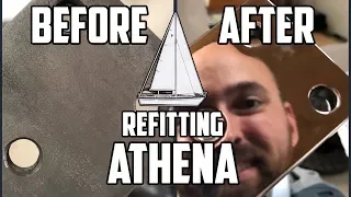 Sail Life – Polishing stainless steel, removing butyl sealent and tidying up – DIY sailboat project