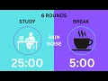 Pomodoro Timer With Rain Sound 3 Hour Of Focus timer AD 3 Hour Study With Me