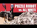 Worlds hardest jigsaw vs puzzle machine all white