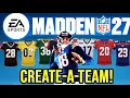 How to Create Custom Teams in Madden 27 Team Builder Tutorial