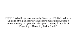 How to Convert Bytes to String in Python 3 Decode Explained