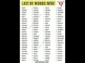 Download Lagu List of words with \