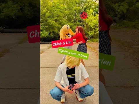 Fighting over Adrien | Chloé & Lila #cosplay #shorts #miraculous Miraculous #mlb