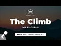 The Climb - Miley Cyrus (Male Key - Piano Karaoke)