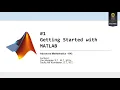 Getting Started with MATLAB - Advanced Mathematics KKI