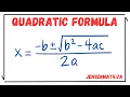 Quadratic Formula full lesson math 10