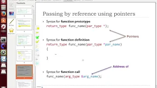 C programming Pass by Reference