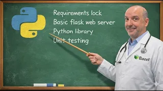 Bazel Python Tutorial Part 3 Requirements lock a Flask webserver libraries Unit testing