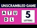 Scrambled Word Game - Guess the Word 5 Letter Words Hard Level