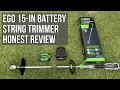 EGO 15 String Trimmer - Unboxing Assembly Review THE REAL BATTERY LIFE Model ST1511T