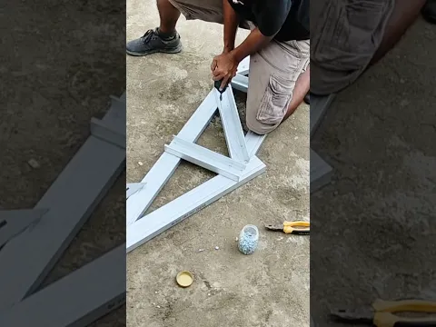 Assembling the Warehouse Roof Framework