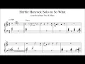 Download Lagu Herbie Hancock Solo on So What - Piano Transcription (Sheet Music in Description)