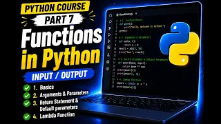 Python for Beginners Functions in Python Parameters Arguments Return Default Keyword