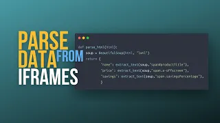 This is how I scrape data from iframes