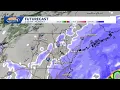 New Hampshire hourly weather Track when nor easter pulls away