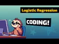 Logistic Regression Binary Classification with One Predictor Hindi