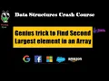 4 Find the 2nd Highest Number in an Array using JAVA Most asked interview question DataStructure