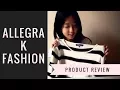 Allegra K Fashion Haul Review Lookbook