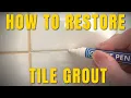 How to restore dirty or stained tile grout - HG Grout Cleaner the Rainbow Grout Pen