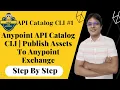 Anypoint API Catalog CLI Publish Assets to Anypoint Exchange Anypoint Platform