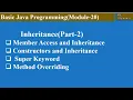 Inheritance in Java Part-2 Module-20