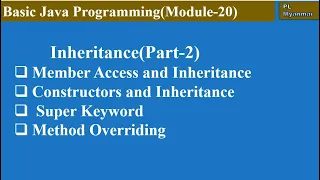 Inheritance in Java Part-2 Module-20