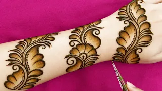 Easy stylish back hand mehndi design | Latest shaded mehndi design | Mehndi ka design | Mehndi .