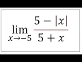Limit of Absolute Value Function II