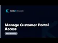 Manage Customer Portal Access