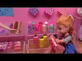 Back to school shopping ! Elsa & Anna toddlers - Barbie dolls - backpack - lunch bag #supplies