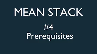 Mean Stack Tutorial - 4