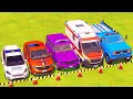 Download Lagu POLICE CARS FORD, DODGE, DACIA, MERCEDES \u0026 AMBULANCE EMERGENCY VEHICLES TRANSPORTING ! FS22