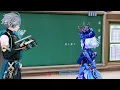 HUTAO AND FURINA HAVING EXTRA CLASS Genshin School Animation