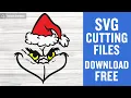 Grinch Face Svg Free Cut File for Cricut