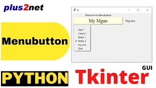 Options of Tkinter Menubutton linking to radio buttons entry to configure state textvariable