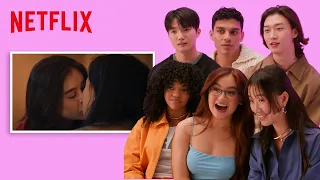 the xo kitty cast reacts to the most dramatic scenes of season 2 netflix