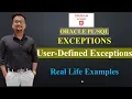 User Defined Exceptions in PLSQL Exceptions in SQL