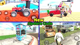 😱New Update Codes Dj tractor+Dj pickup+Ice cream cycle+New racing car in indian bike driving 3d game