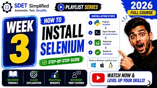 How to Install Selenium with Python Selenium Setup Tutorial 2026 Beginner to Advanced
